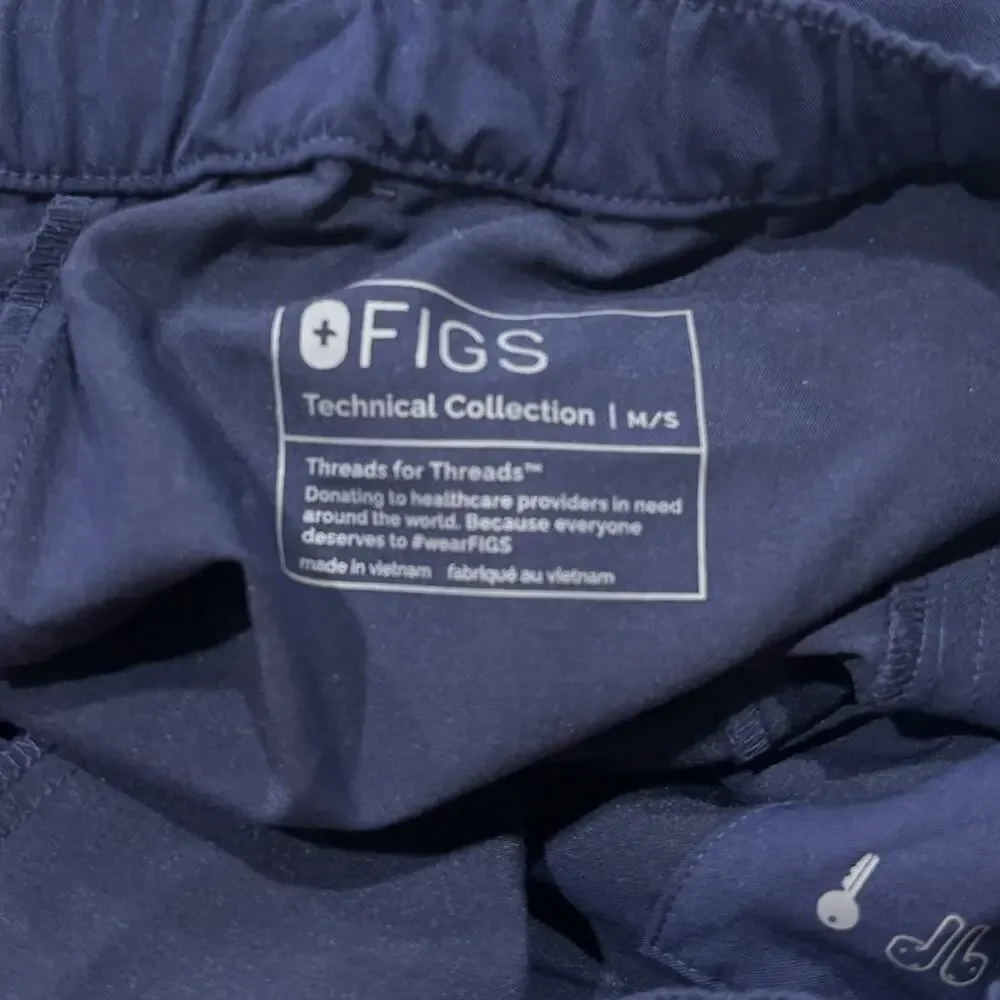 FIGS Men's Tansen Jogger Scrub Pant Small Navy NWOT